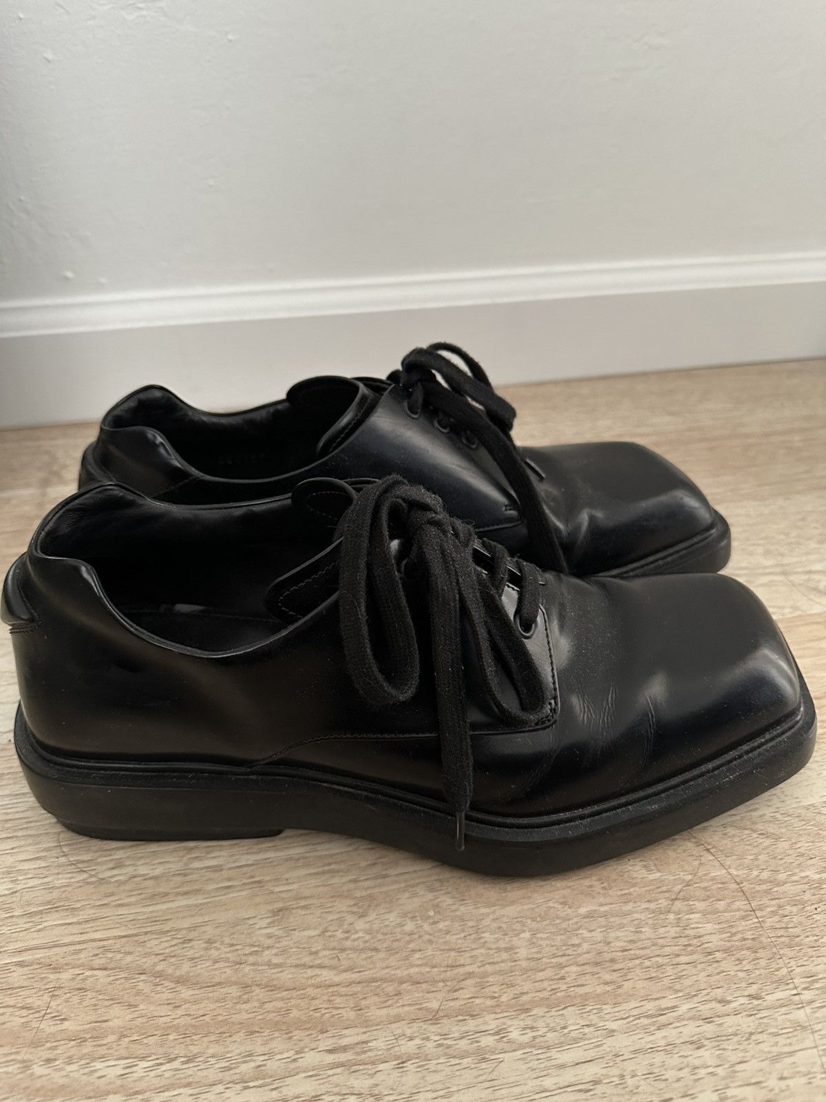 Prada Prada Square-toe Derby Shoes Size US 8 / EU 41 - 2 Thumbnail