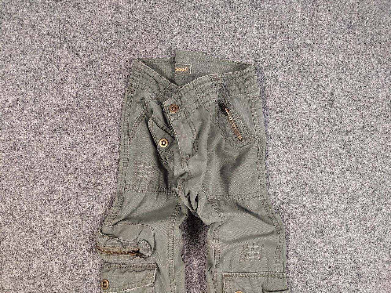Japanese Brand Vintage 90's Japanese Style Baggy Cargo Military Wmns Pants Size 28" / US 6 / IT 42 - 3 Thumbnail