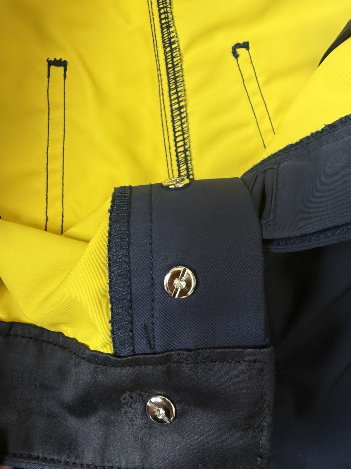 Chrome Hearts Chrome Hearts Navy Nylon & Leather Carpenter Pants Size US 34 / EU 50 - 3 Thumbnail