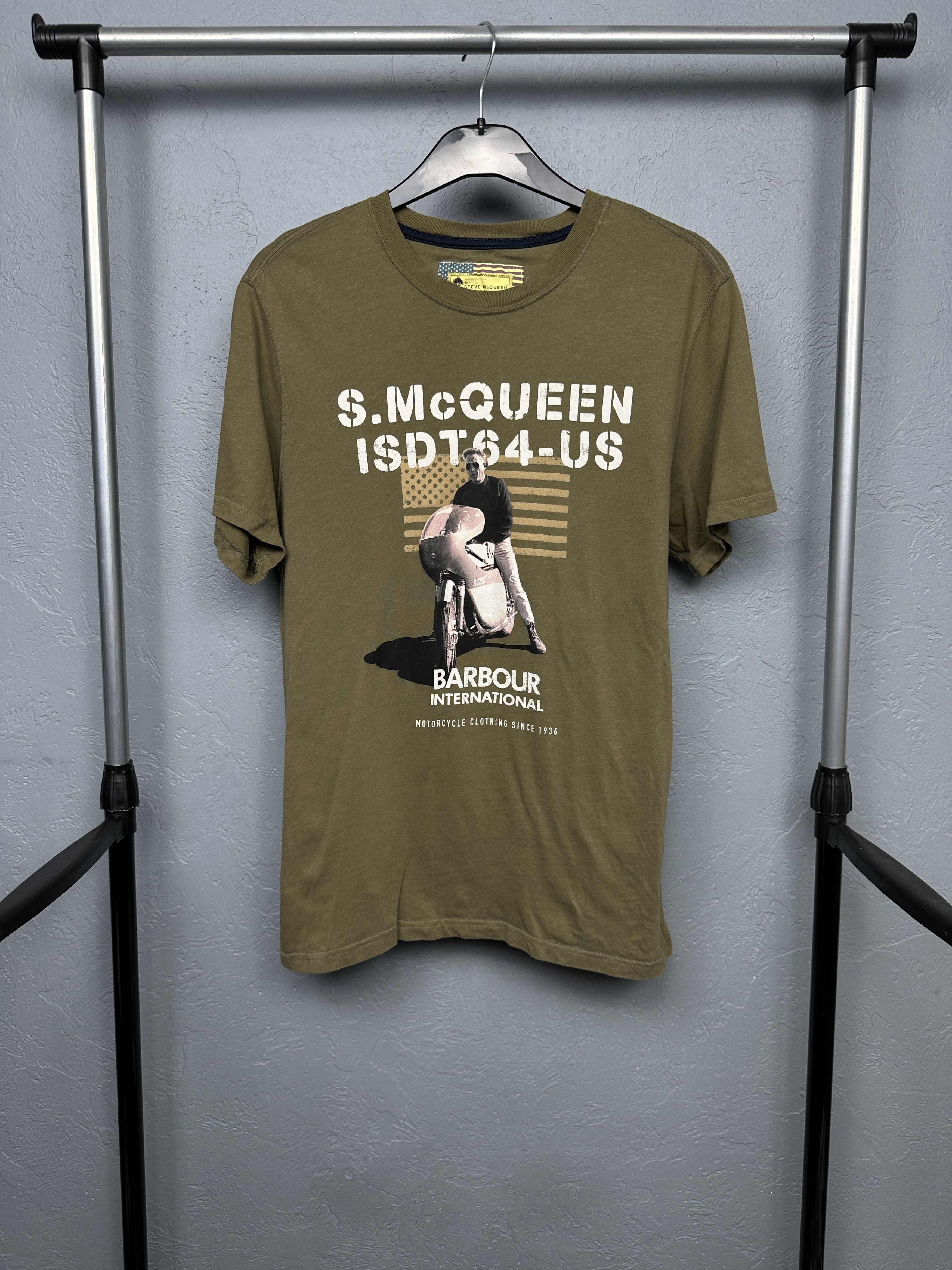Barbour Barbour International Steve McQueen Mens T-Shirt Size US M / EU 48-50 / 2 - 1 Thumbnail