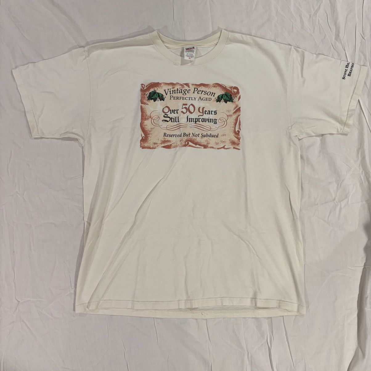 Anvil Vintage Person 50 years old Tee white Size XL Size US XL / EU 56 / 4 - 1 Thumbnail