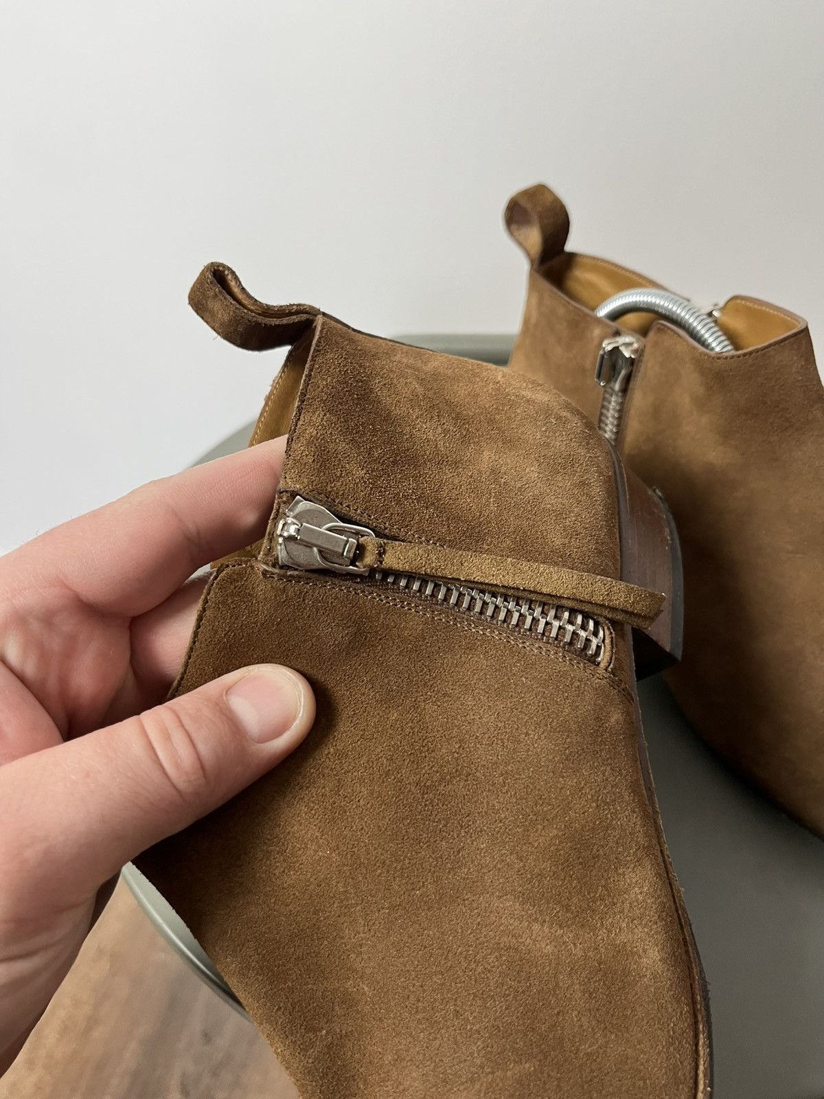 Gucci Gucci Suede Side-Zip Ankle Boots 39 EU / 8 US Made in Italy Size US 8 / IT 38 - 20 Thumbnail