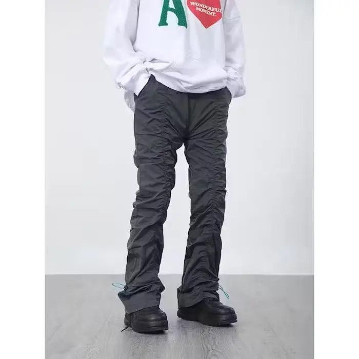 Japanese Brand × Vintage Pleated Stacked Sweatpants Size US 28 / EU 44 - 3 Thumbnail