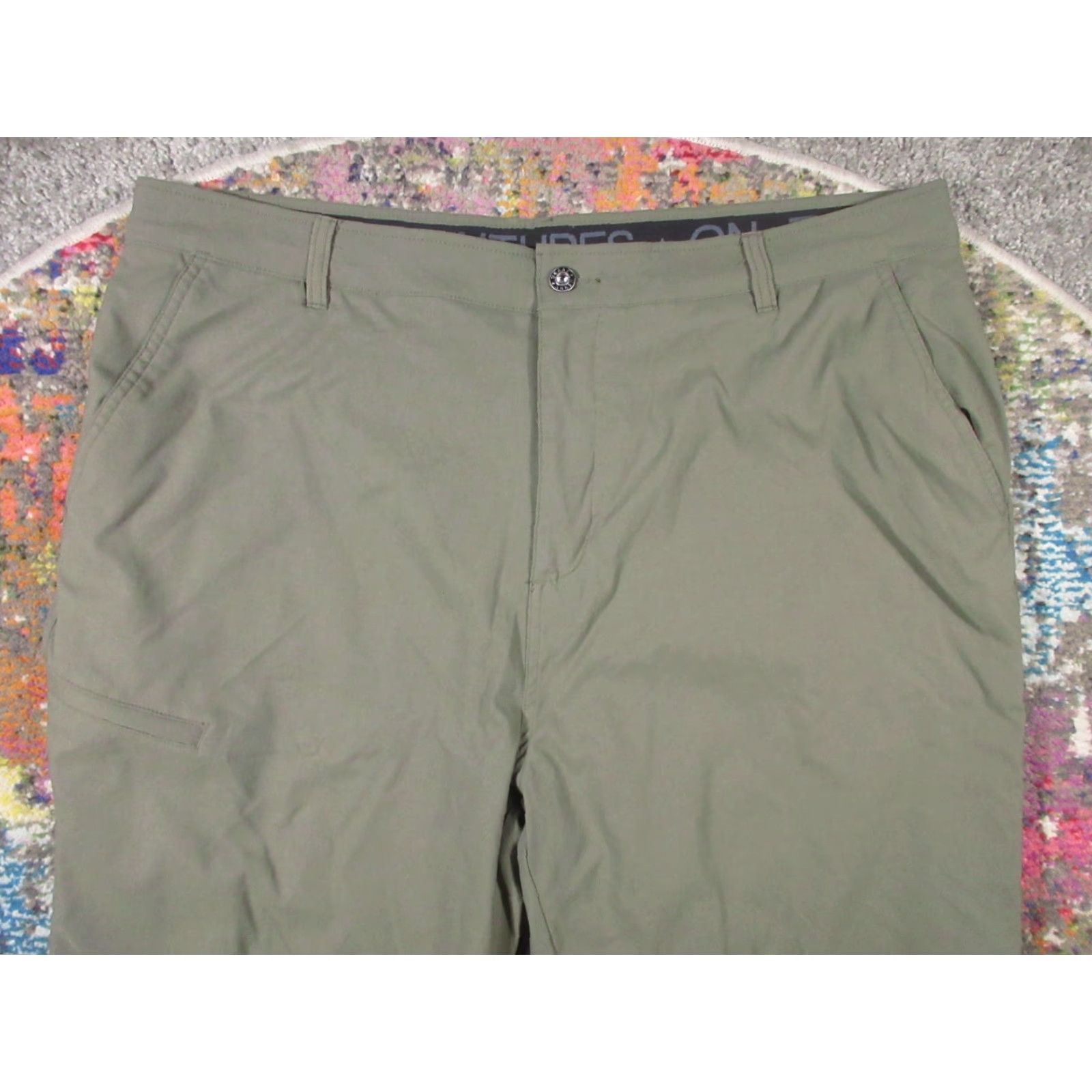 Vintage Gerry Mens Venture Fleece Lined Stretch Comfort Pant 40x30 Green Water Repellent Weather-Resistant Outdoor Hiking Pants Mens Regular 40 Green Size US 40 / EU 56 - 4 Thumbnail