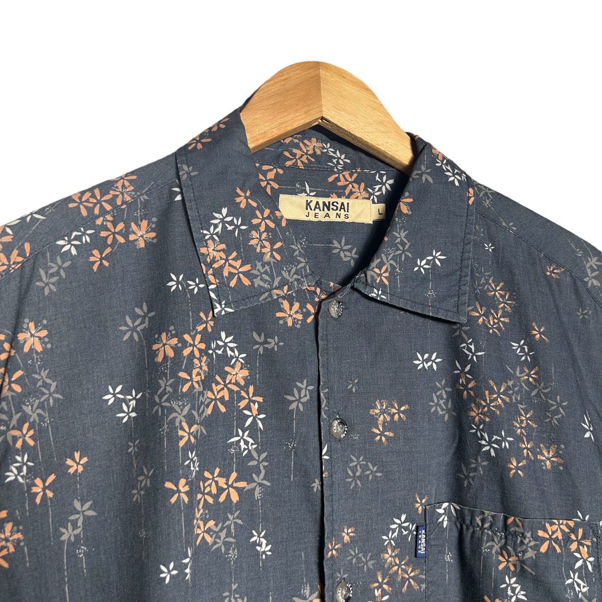 Kansai Yamamoto Kansai Yamamoto Button Up Shirt Size US L / EU 52-54 / 3 - 3 Thumbnail