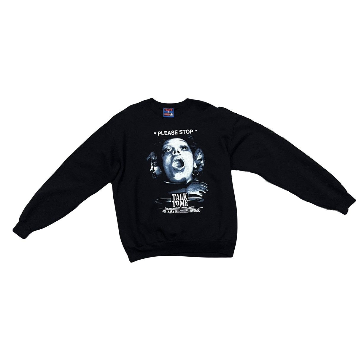 Image of Talk To Me A24 x Online Ceramics Sweatshirt in Black, Men's (Size XL)