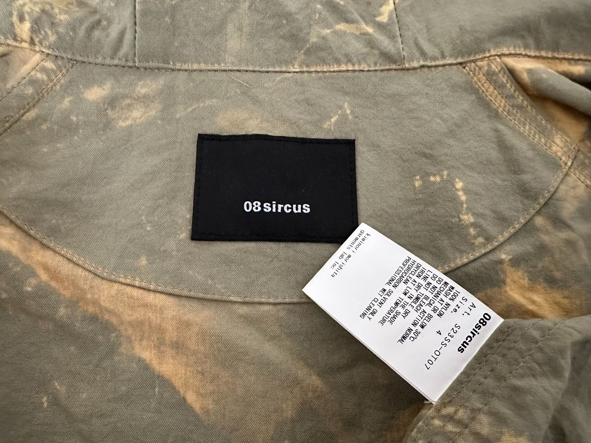 08sircus 08sircus 23SS Plant-Dyed Camo Field Jacket Size US XL / EU 56 / 4 - 4 Thumbnail