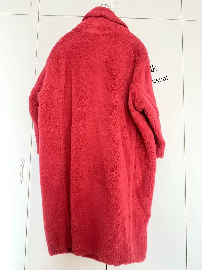 Max Mara Max Mara Coral red teddy bear coat Size S / US 4 / IT 40 - 2 Thumbnail