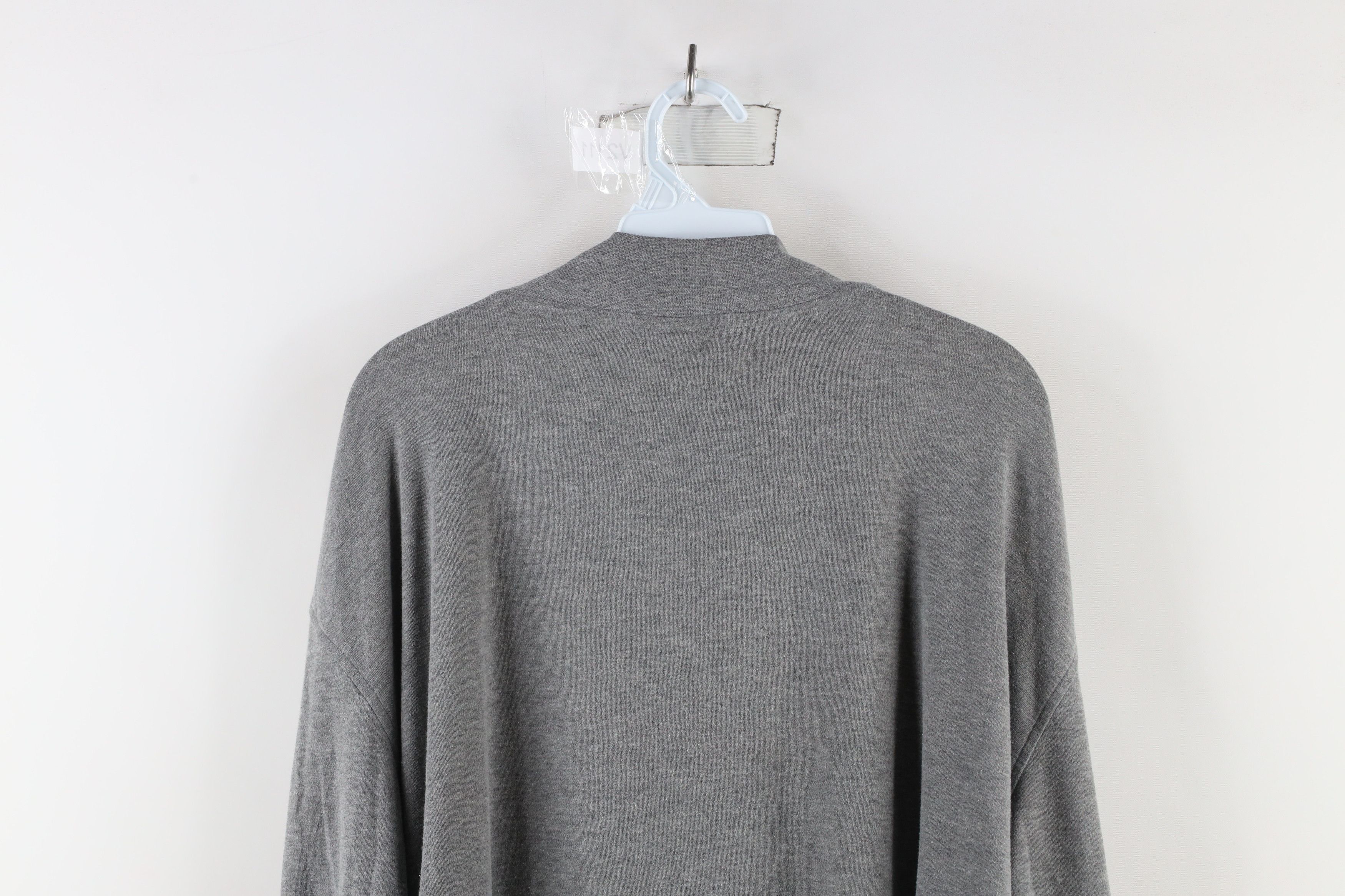 Cabelas × Vintage Vintage 90s Cabelas Blank Long Sleeve Mock Neck T-Shirt Gray Size US XXL / EU 58 / 5 - 8 Thumbnail