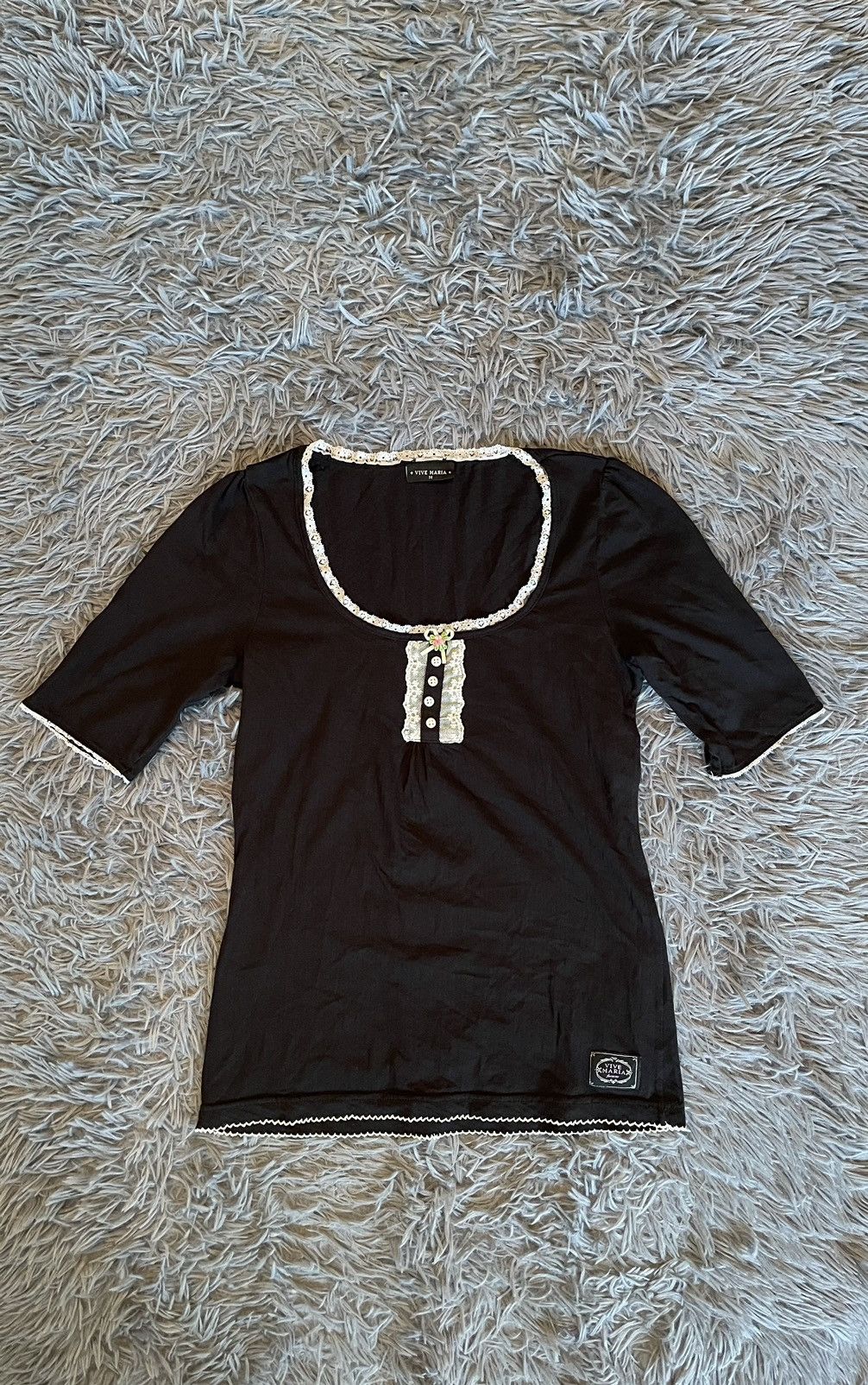 Designer × Vintage + Vive Maria + avant garde victorian gothic Y2K t-shirt Size M / US 6-8 / IT 42-44 - 1 Thumbnail