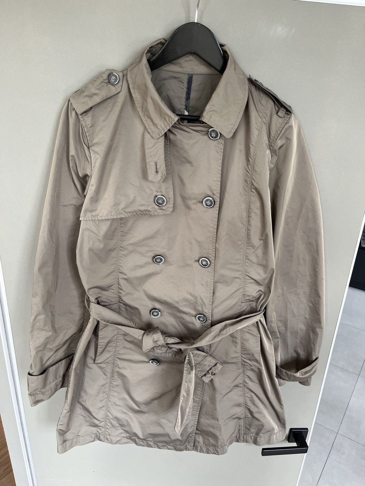 Gimo's Gimos Nylon Trench Coat Size L / US 10 / IT 46 - 3 Thumbnail