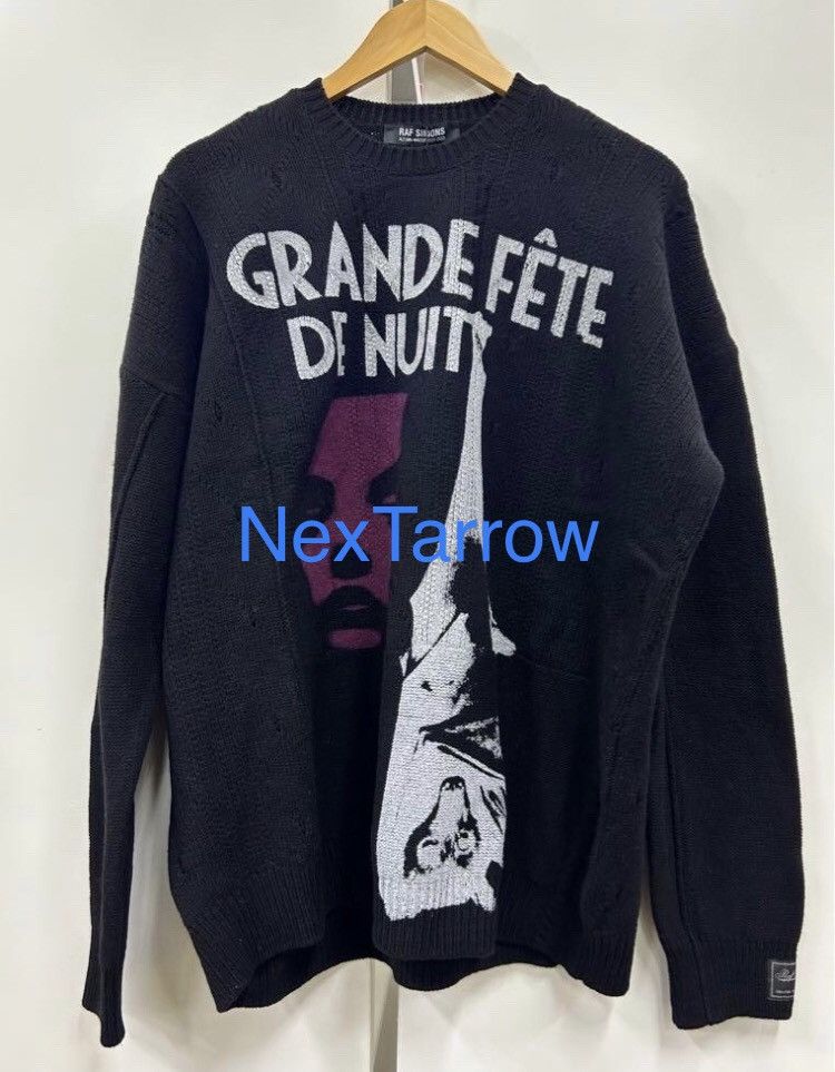 Raf Simons Raf Simons 22aw portrait knitting needle sweater | Grailed