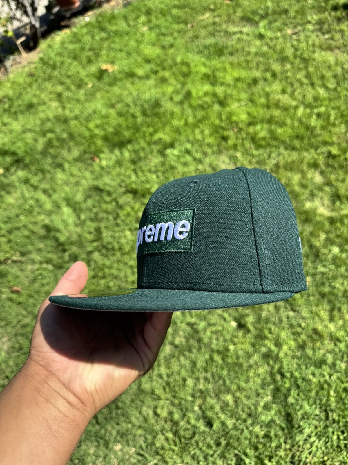 New Era × Supreme Supreme Shop Box Logo Green (Size 7 3/8) Size ONE SIZE - 2 Thumbnail