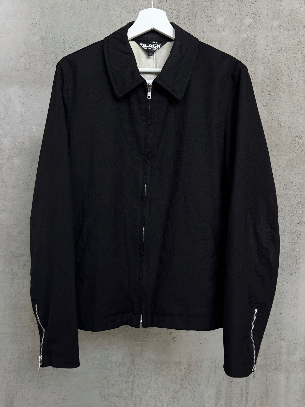 Comme des Garcons Comme Des Garçons Black 13579 Wool Zip Up Jacket SS21 Size US L / EU 52-54 / 3 - 1 Thumbnail