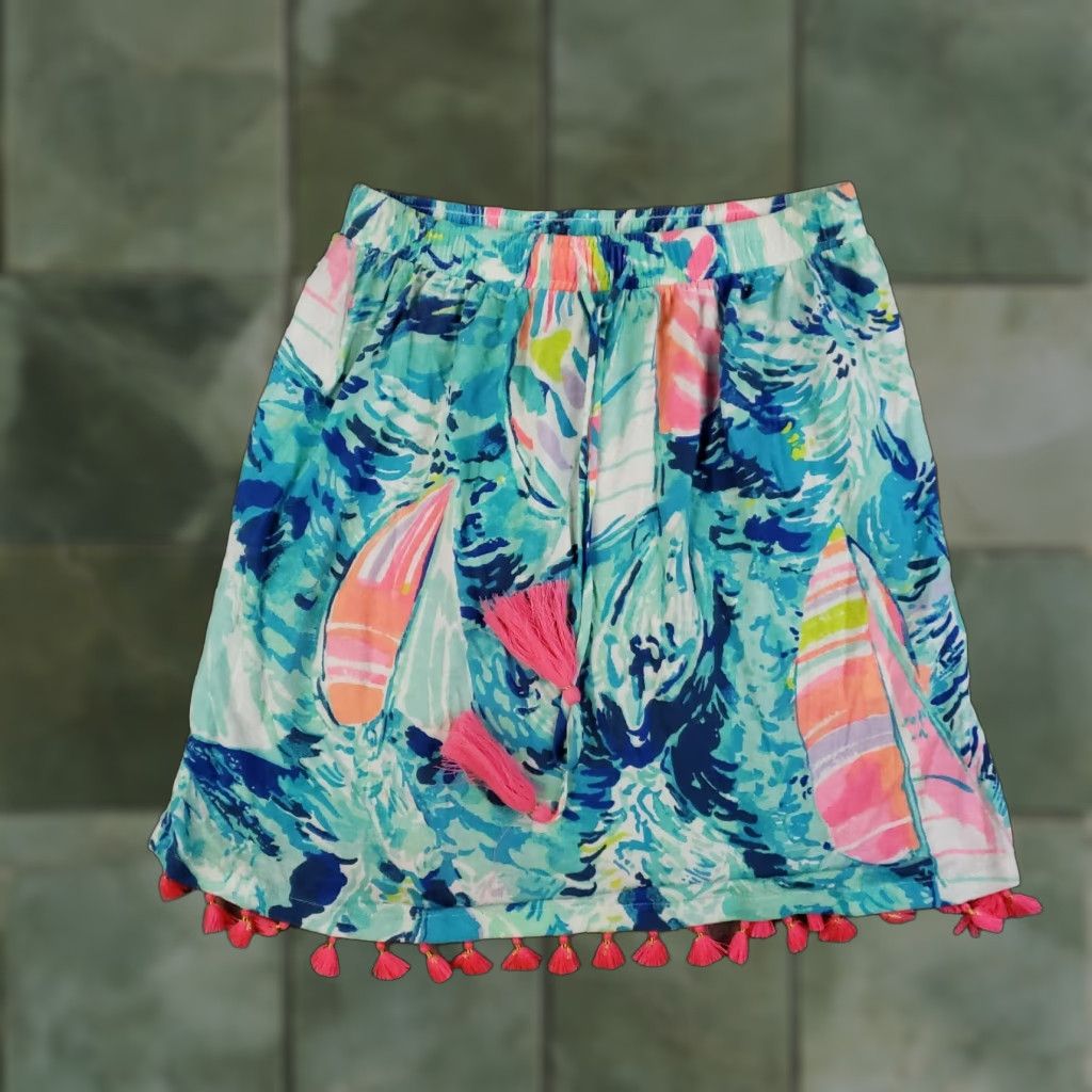 Lilly Pulitzer Lilly Pulitzer Palma Tube Top XXS Blue Sailboat Tassel Strapless Womens Size XXS / US 00 / IT 34 - 1 Thumbnail