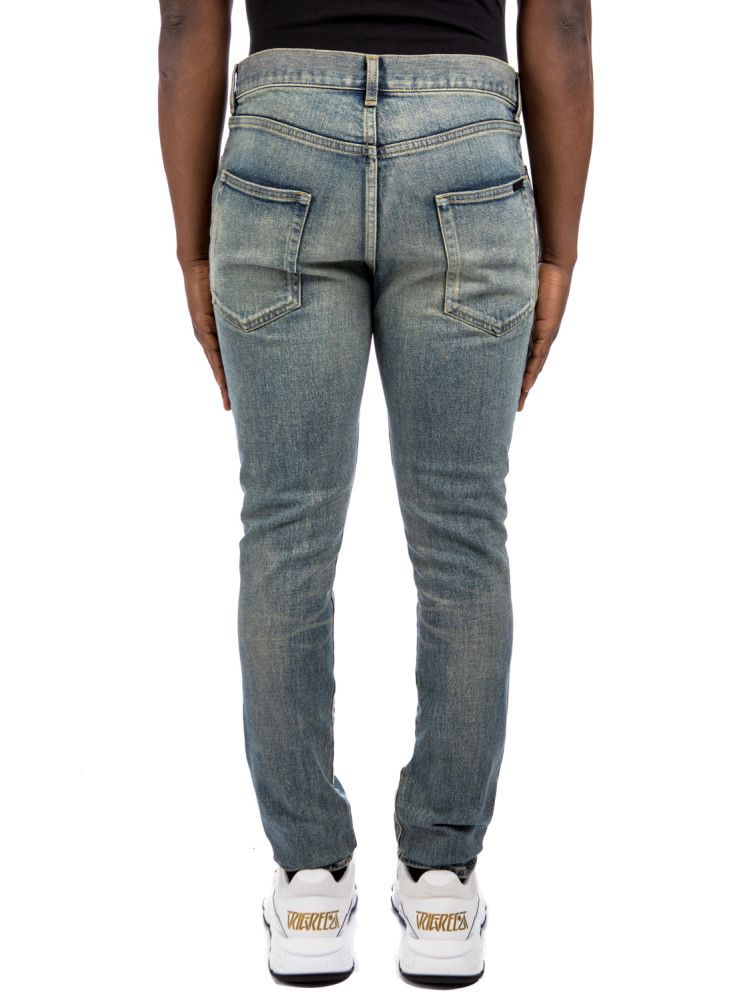 Saint Laurent Paris o1bcso1str1124 Skinny Fit Jeans in Blue Size US 29 - 3 Thumbnail