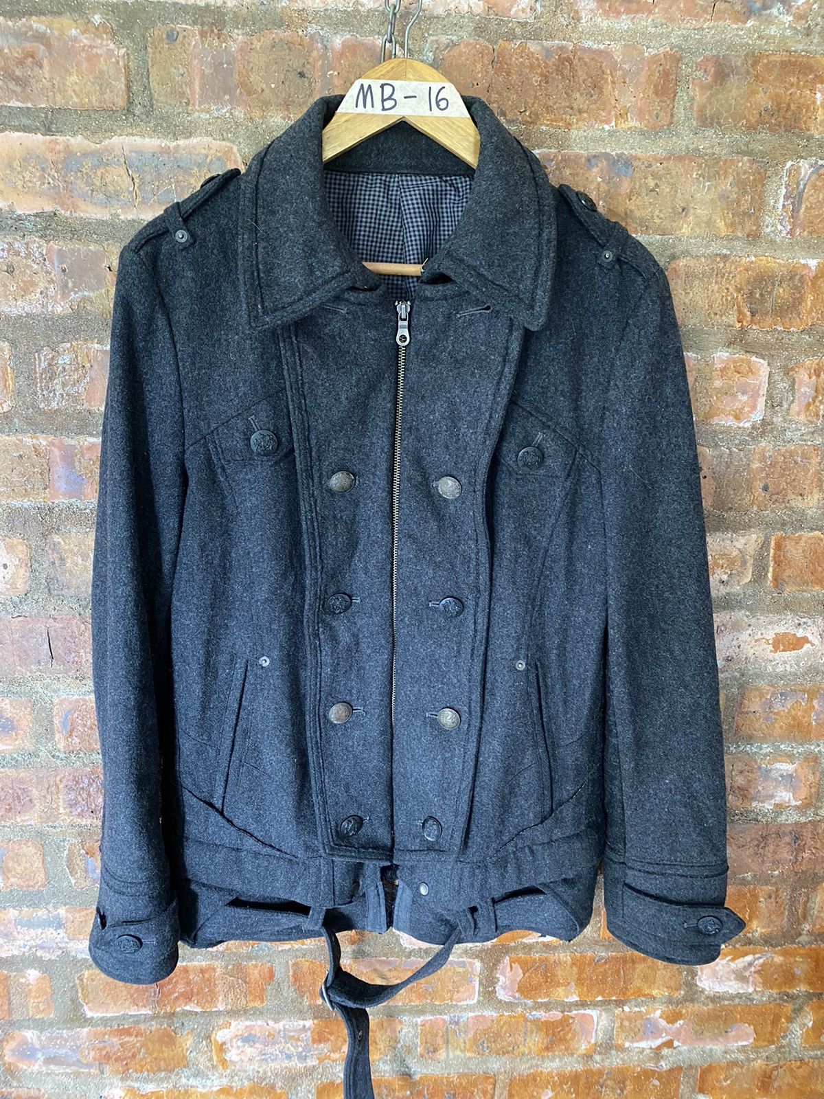 PPFM 2000s PPFM Punk Napoleon Hem removable Wool Jacket Size US M / EU 48-50 / 2 - 2 Thumbnail