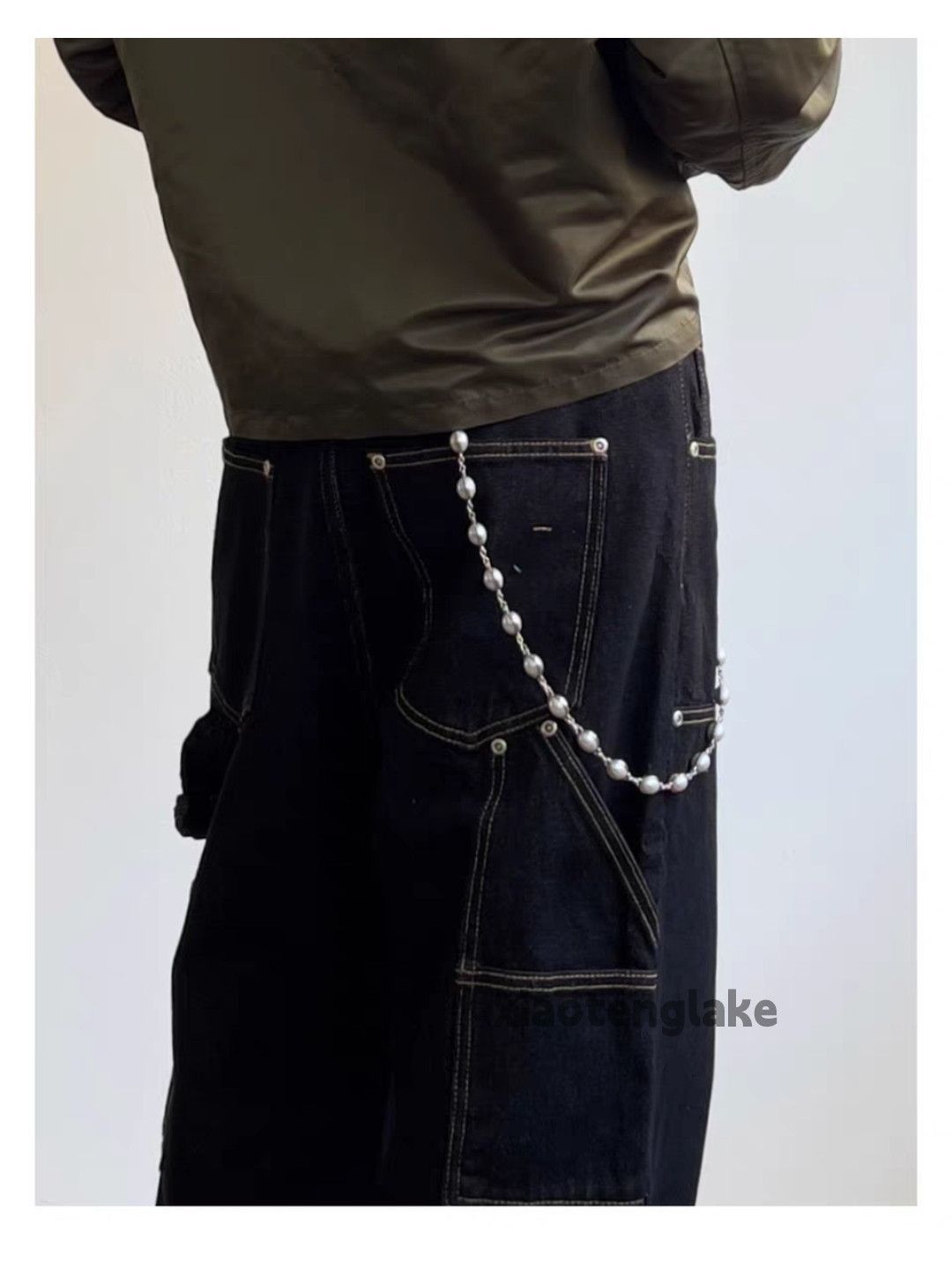 Jean xtl vintage loose baggy skate hiphop carpenter cargo jeans Size US 28 / EU 44 - 3 Thumbnail