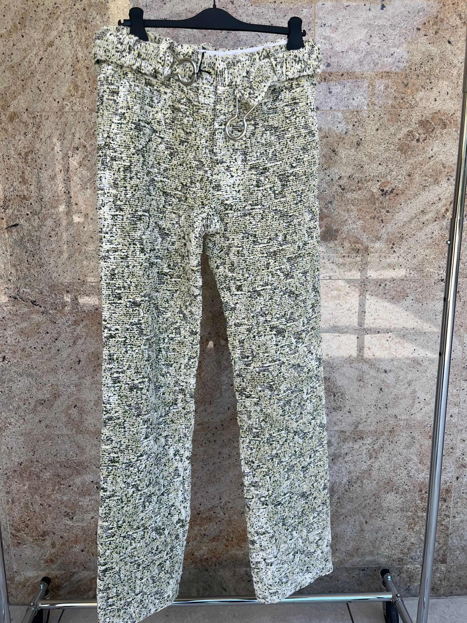Bottega Veneta Blossom Chenille Boucle Trousers in Multicolor Size US 30 / EU 46 - 2 Thumbnail