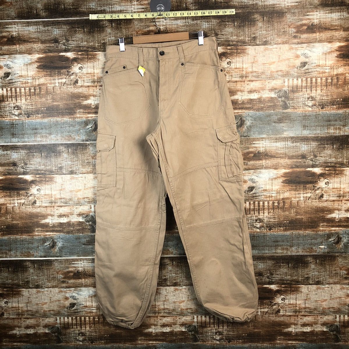 Japanese Brand DL Even River Brown Cargo Multipocket Pants #C703 Size US 30 / EU 46 - 1 Thumbnail