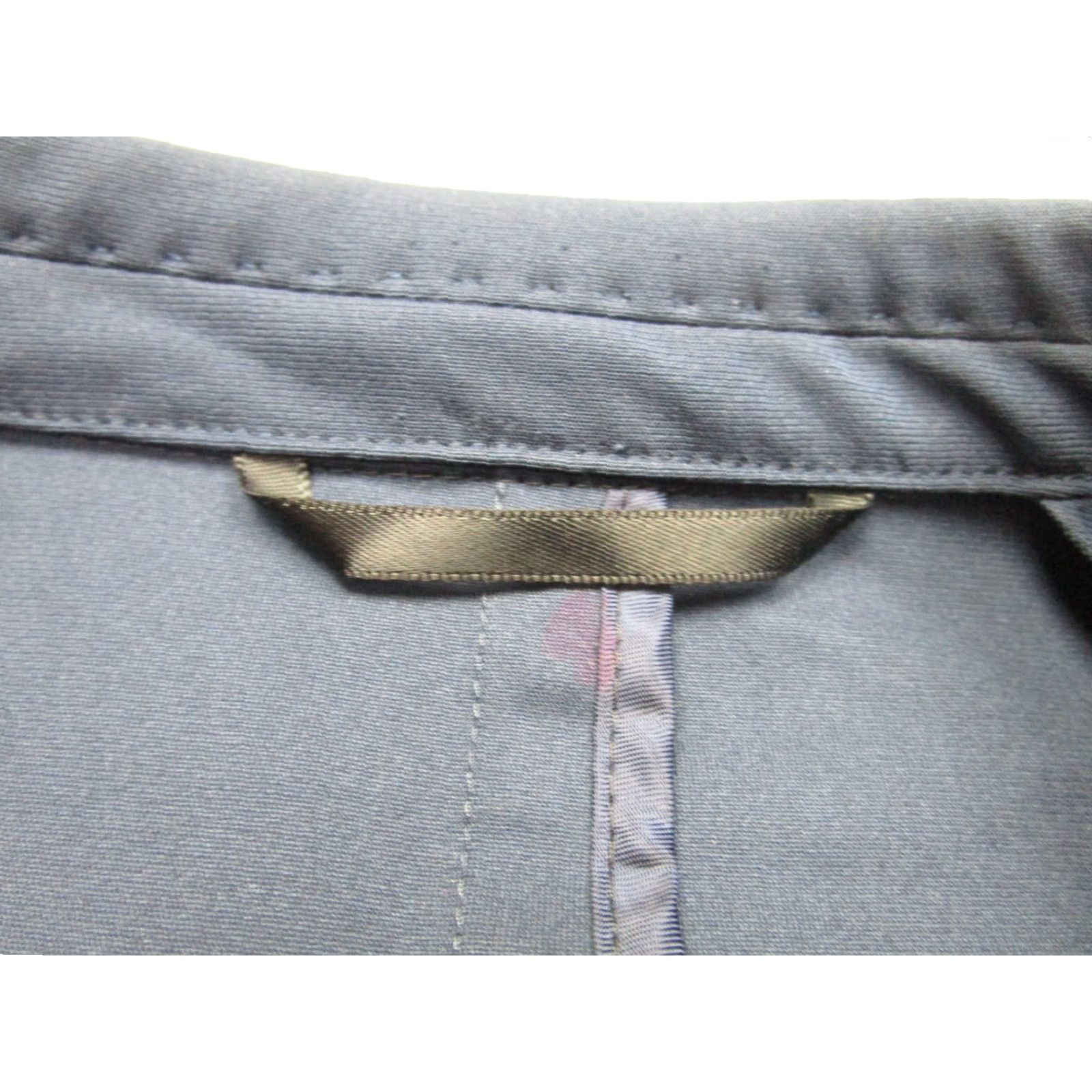 Vintage Sene Blazer Mens 40 Blue Soho Stretch Flex Tech Single-Breasted 2-Button Notch Lapel Jacket Coat Casual Business Travel Size 40R - 4 Thumbnail