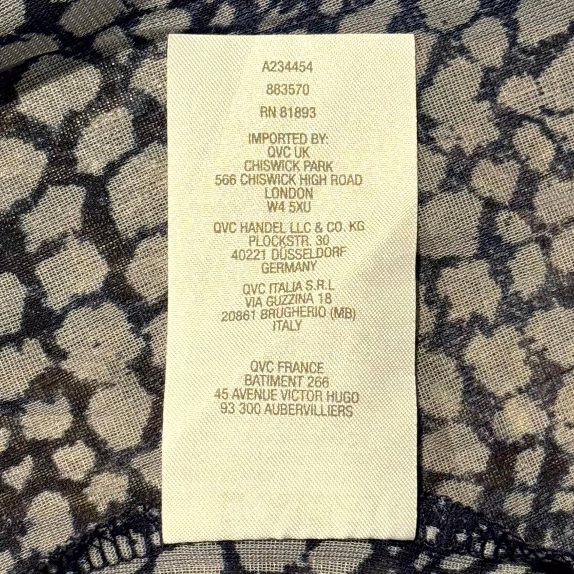 Other Susan Graver Sheer Cardigan Navy Plus 3X Open Front Flowy Size 3XL / US 20-22 - 6 Thumbnail