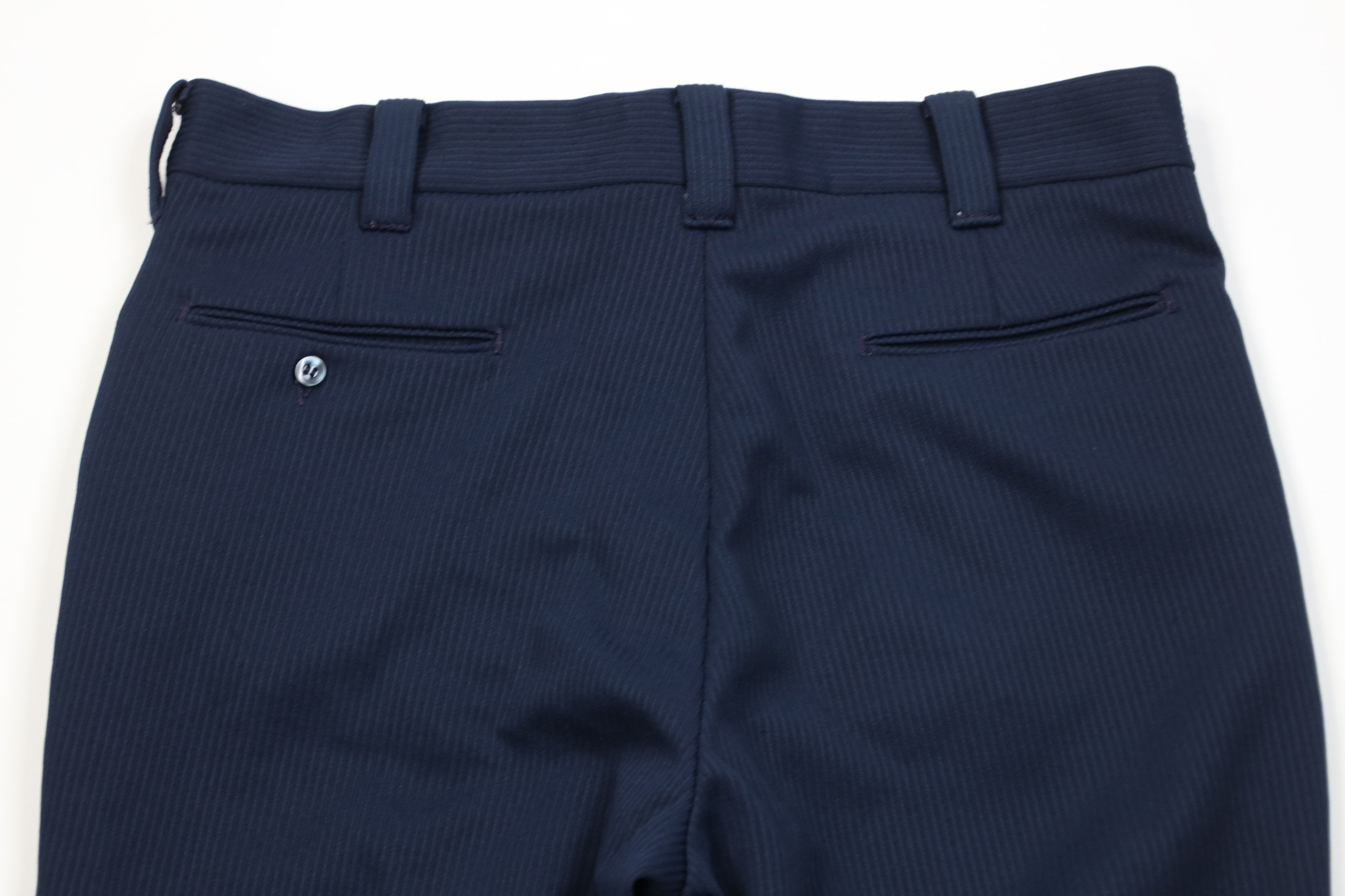 Wrangler Vintage 60s 70s Wrangler Knit Wide Leg Chino Pants Blue USA Size US 34 / EU 50 - 10 Thumbnail