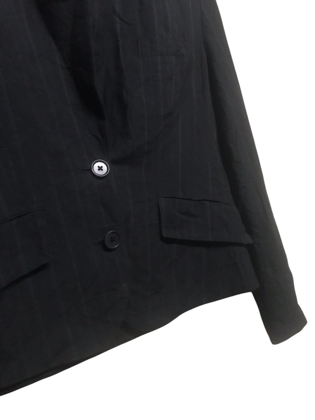 Margaret Howell Margaret Howell Black Striped Crop Blazer Style Size M / US 6-8 / IT 42-44 - 4 Thumbnail