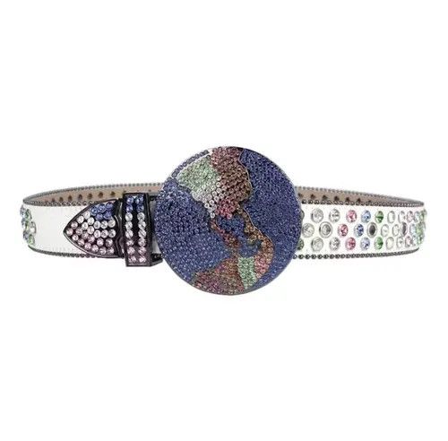 Japanese Brand Rhinestone Studded Belt Size ONE SIZE - 3 Thumbnail