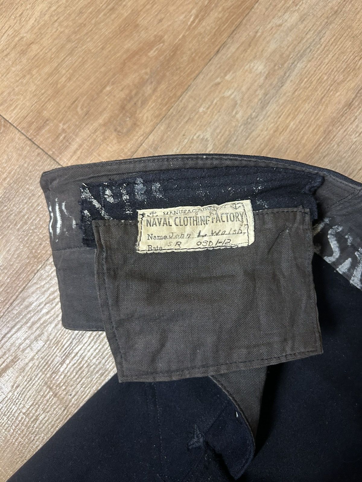 Vintage 1940s Sailor Navy Pants Size US 28 / EU 44 - 4 Thumbnail