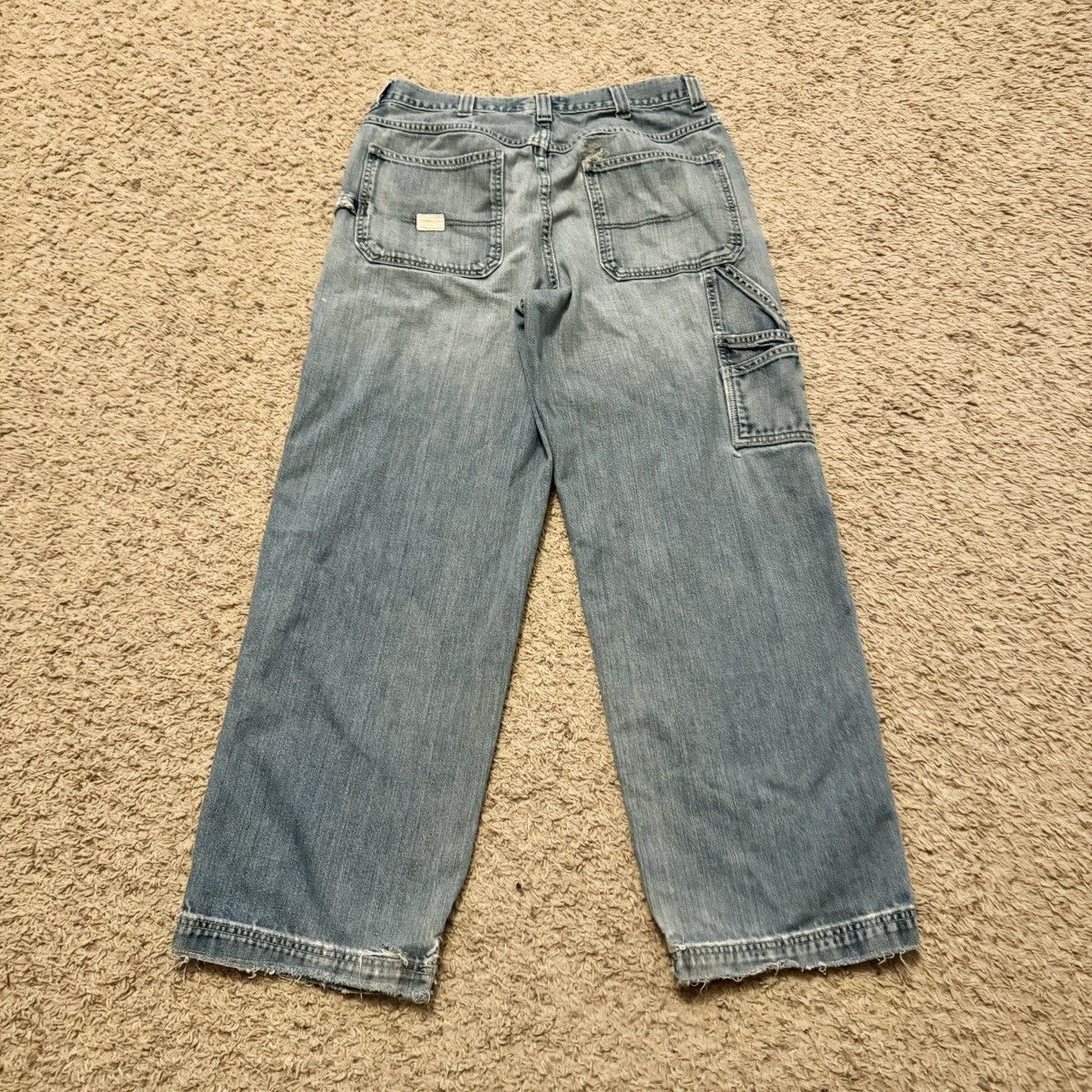 Vintage VINTAGE THRASHED AND DISTRESSED OLD NAVY CARPENTER JEANS! Size US 34 / EU 50 - 4 Thumbnail