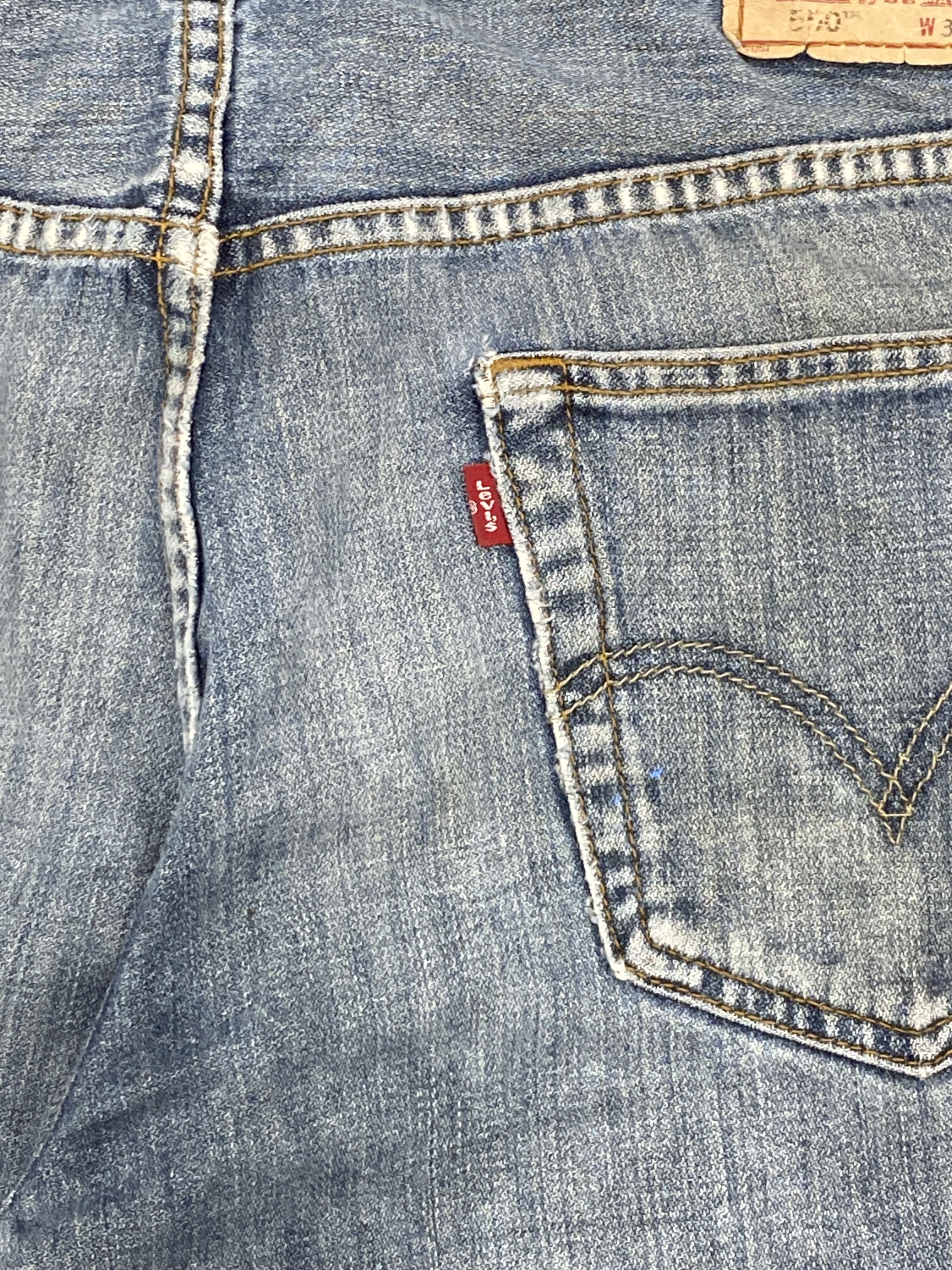 Levi's Distressed Vintage Levi's 550 Splatter Paint Jeans DP2686 Size US 35 - 6 Thumbnail