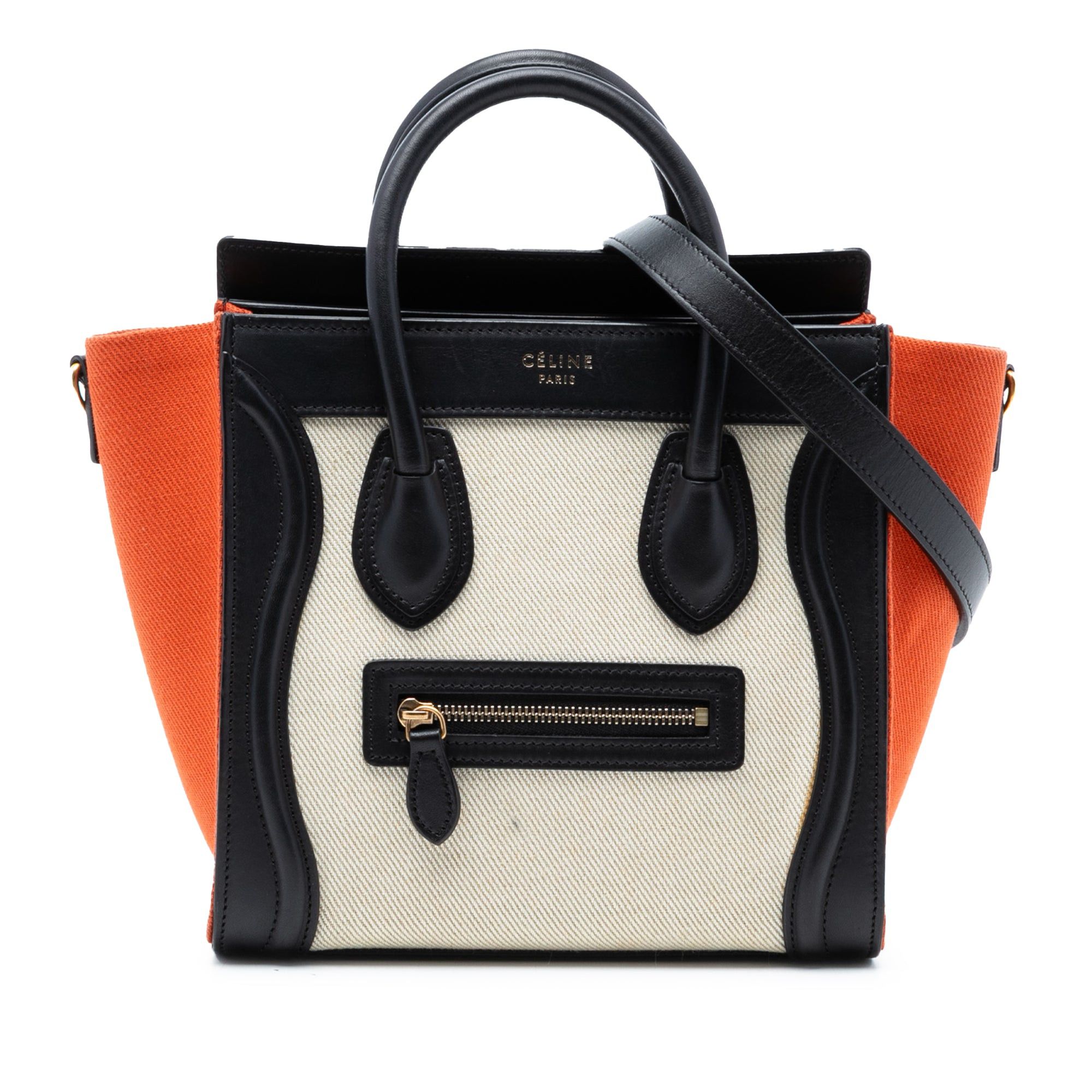 Celine Nano Tricolor Canvas and Leather Luggage Tote Size ONE SIZE - 1 Thumbnail
