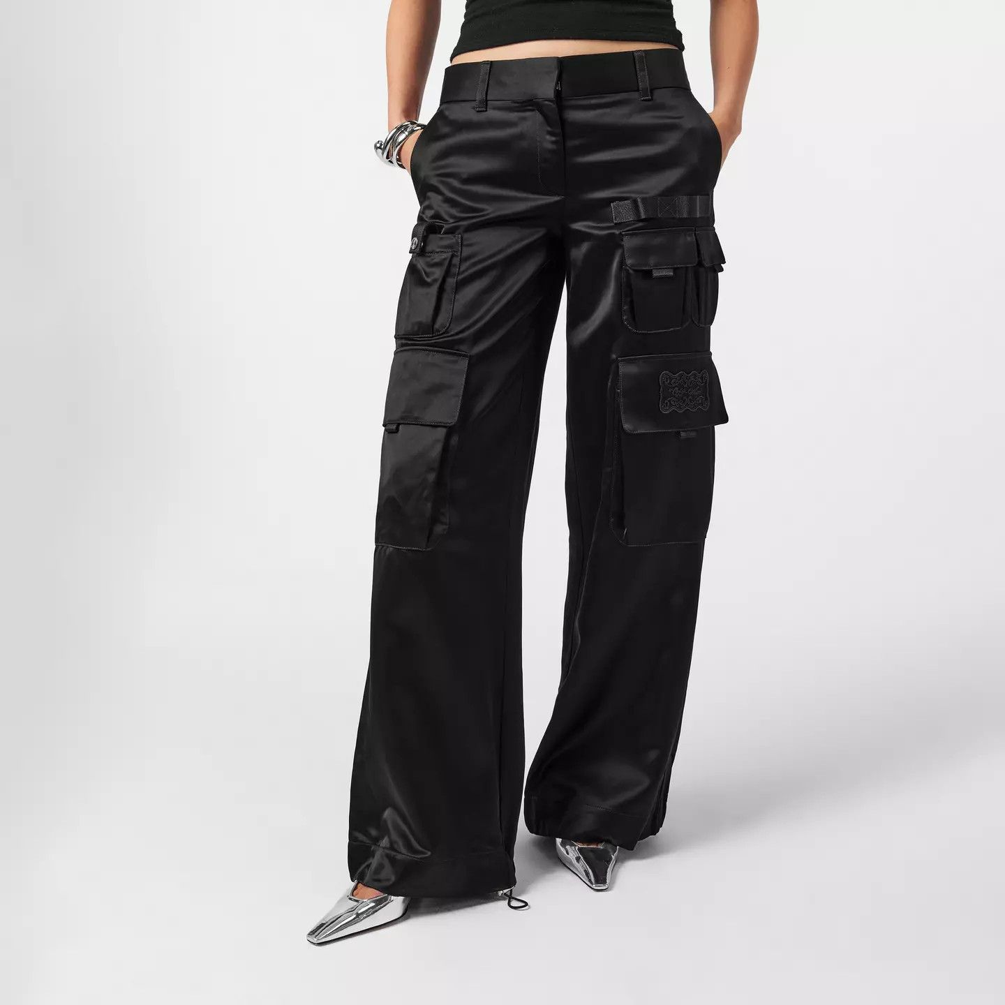 Off-White o1y1225 Cargo Pant in Black Size 27" / US 4 / IT 40 - 3 Thumbnail