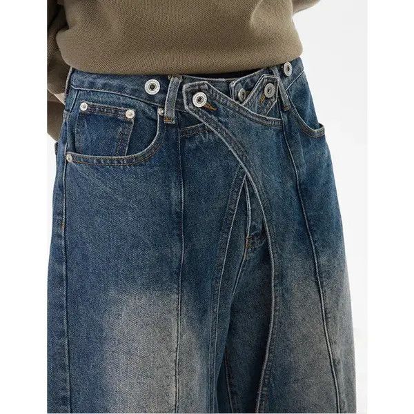 Japanese Brand #33 Vtg Streetwear Patchwork Style Loose Straight Wash Size US 32 / EU 48 - 3 Thumbnail