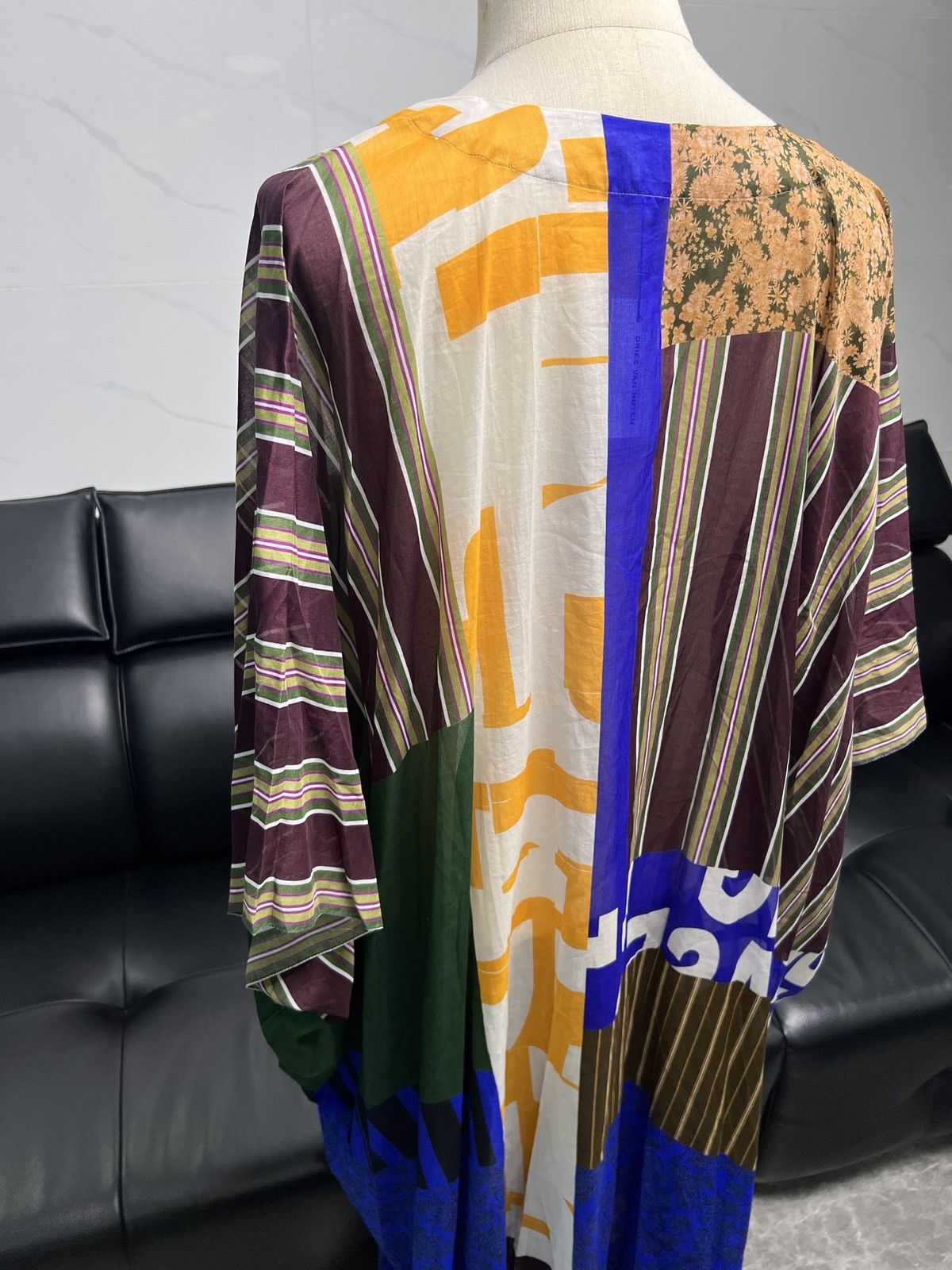 Dries Van Noten Dries Van Noten SS23 Patchwork Print Kaftan Dress Size ONE SIZE - 12 Thumbnail