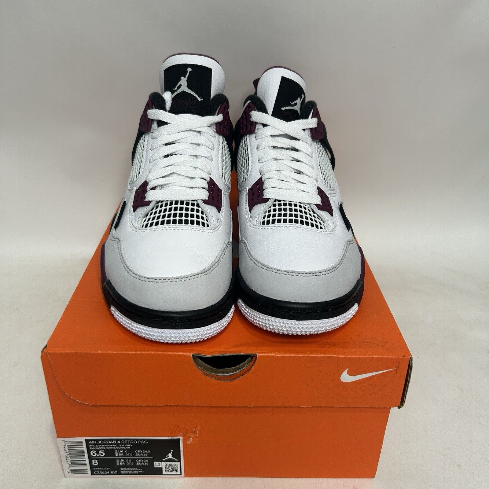 Jordan Brand Nike Air Jordan 4 Retro x Paris Saint-Germain “Bordeaux” Size US 8 / IT 38 - 2 Preview