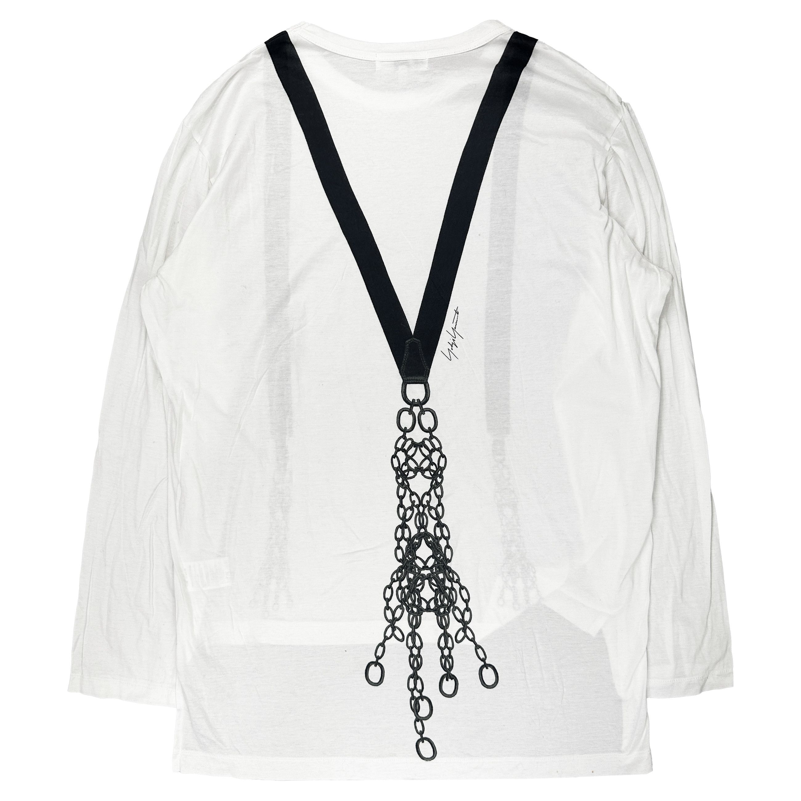 Yohji Yamamoto Suspender Graphic Long Sleeve Size US XL / EU 56 / 4 - 2 Thumbnail