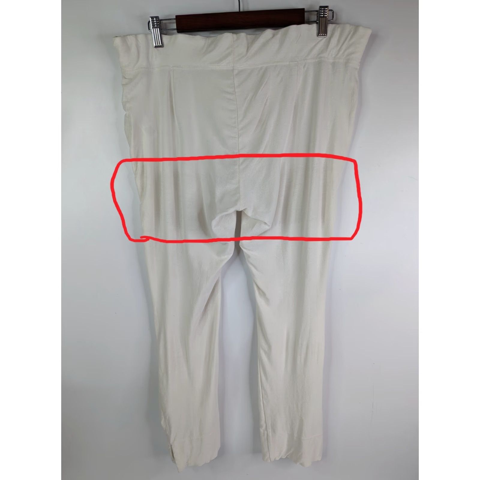 Eileen Fisher EILEEN FISHER Capri Pants Petite Small Stretch Crepe Straight Leg White USA Size 28" / US 6 / IT 42 - 5 Thumbnail