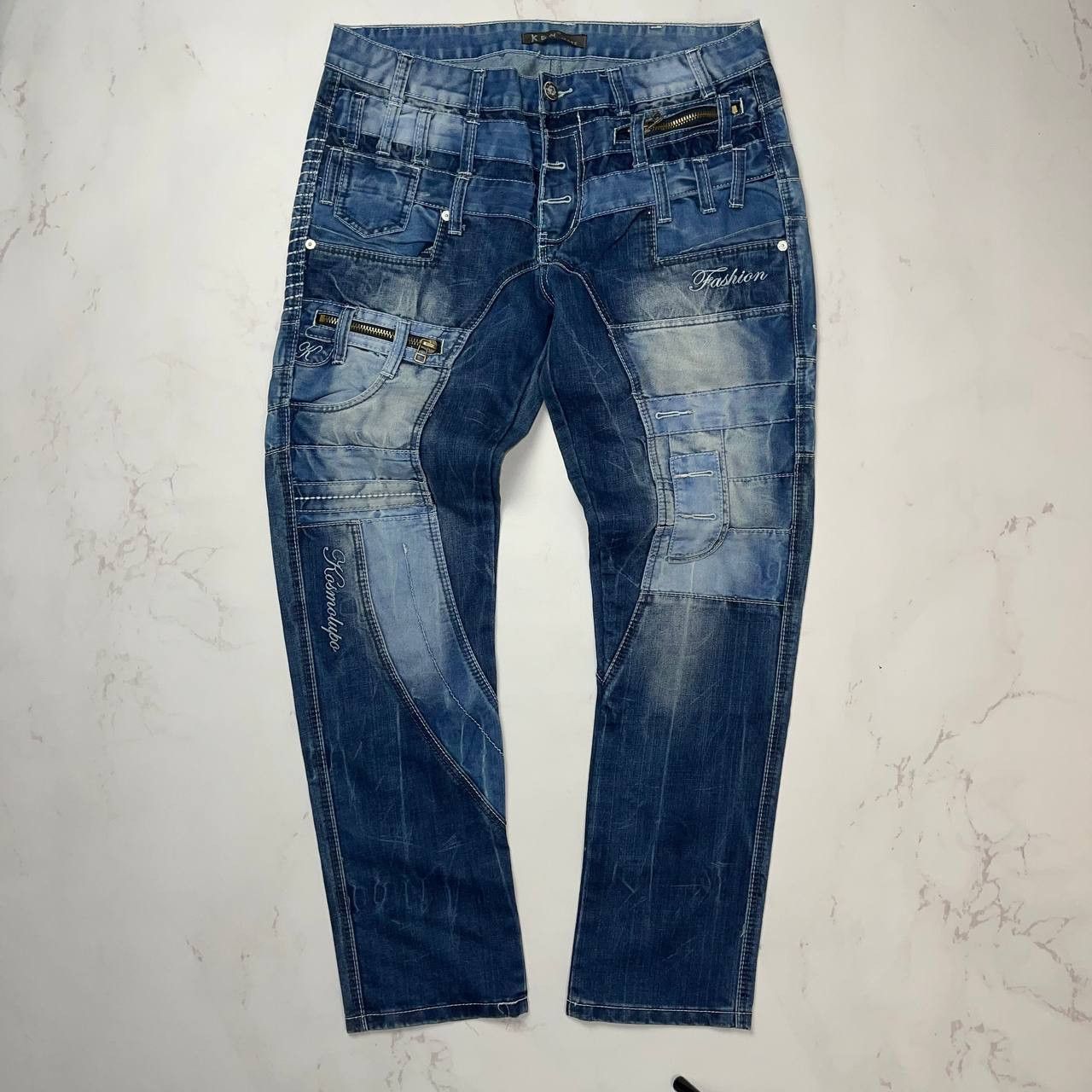 Japanese Brand Japanese Brand Kosmo Lupo Vintage Avant Garde Jeans 36 Size Size US 36 / EU 52 - 1 Thumbnail