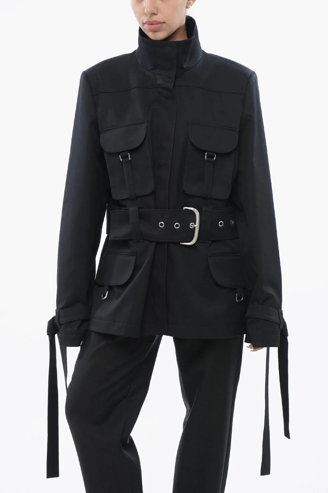 Off-White og1mm0426 Cotton Utility Jacket in Black Size M / US 6-8 / IT 42-44 - 1 Thumbnail
