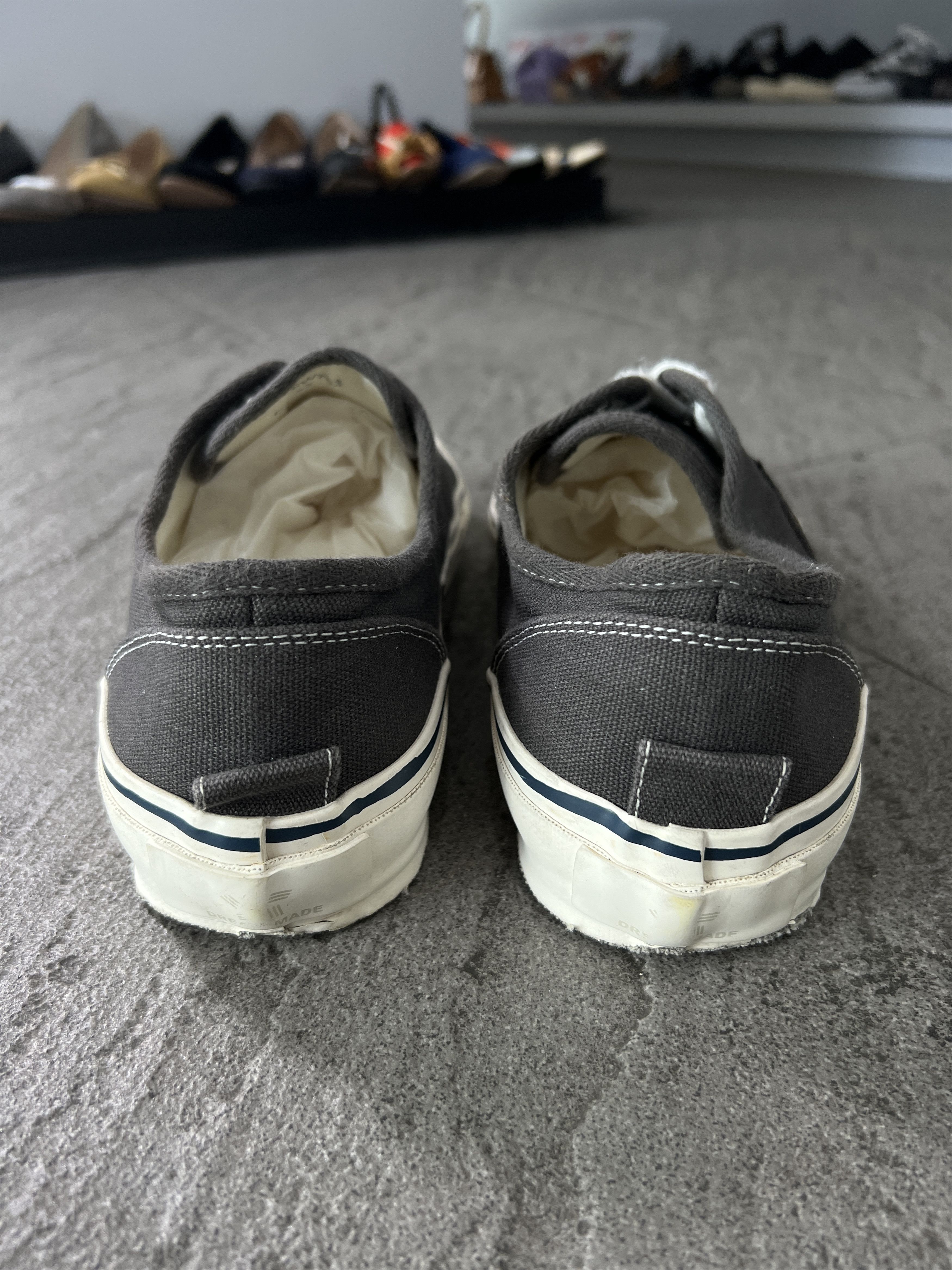 Maison MIHARA YASUHIRO Kamiya Canvas Sneakers Grey Low Top US10 EU43 Size US 10 / EU 43 - 5 Thumbnail