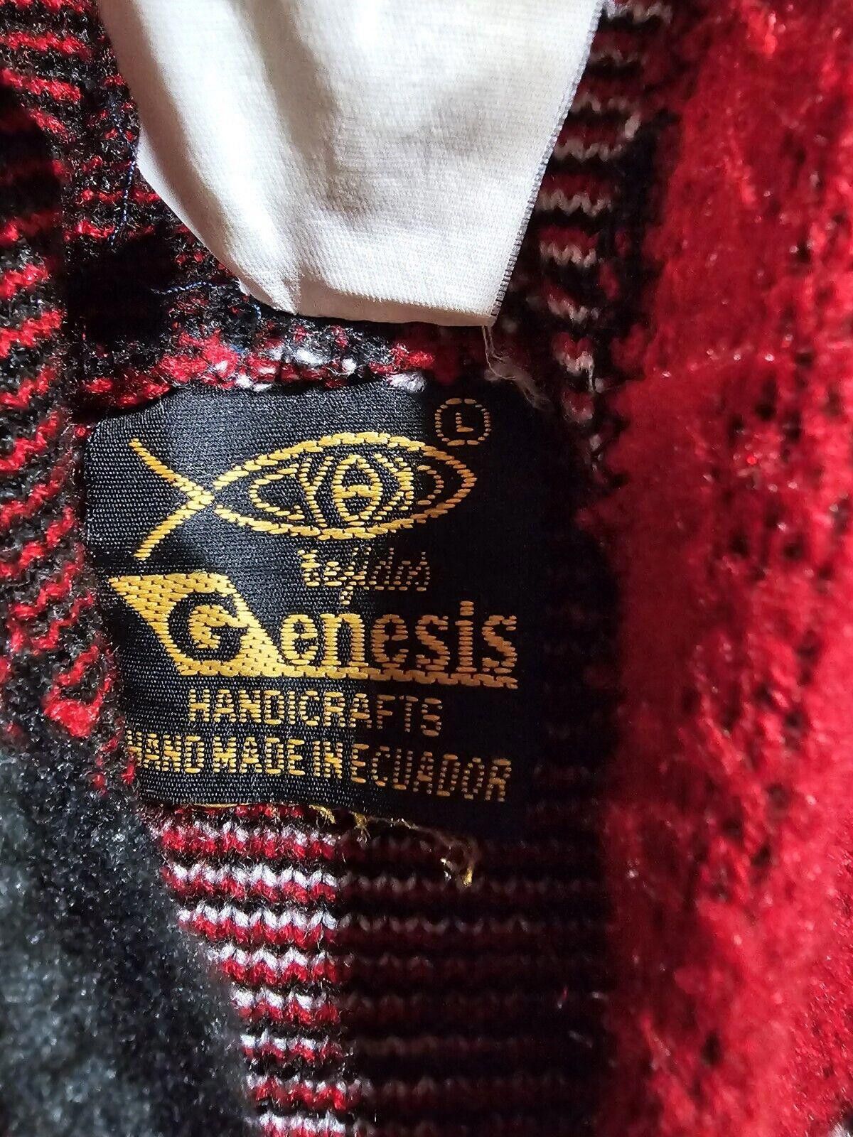 Designer Galeria Peguche HUASI wool Hood Fullzip Handmade sweater L Size US L / EU 52-54 / 3 - 4 Thumbnail
