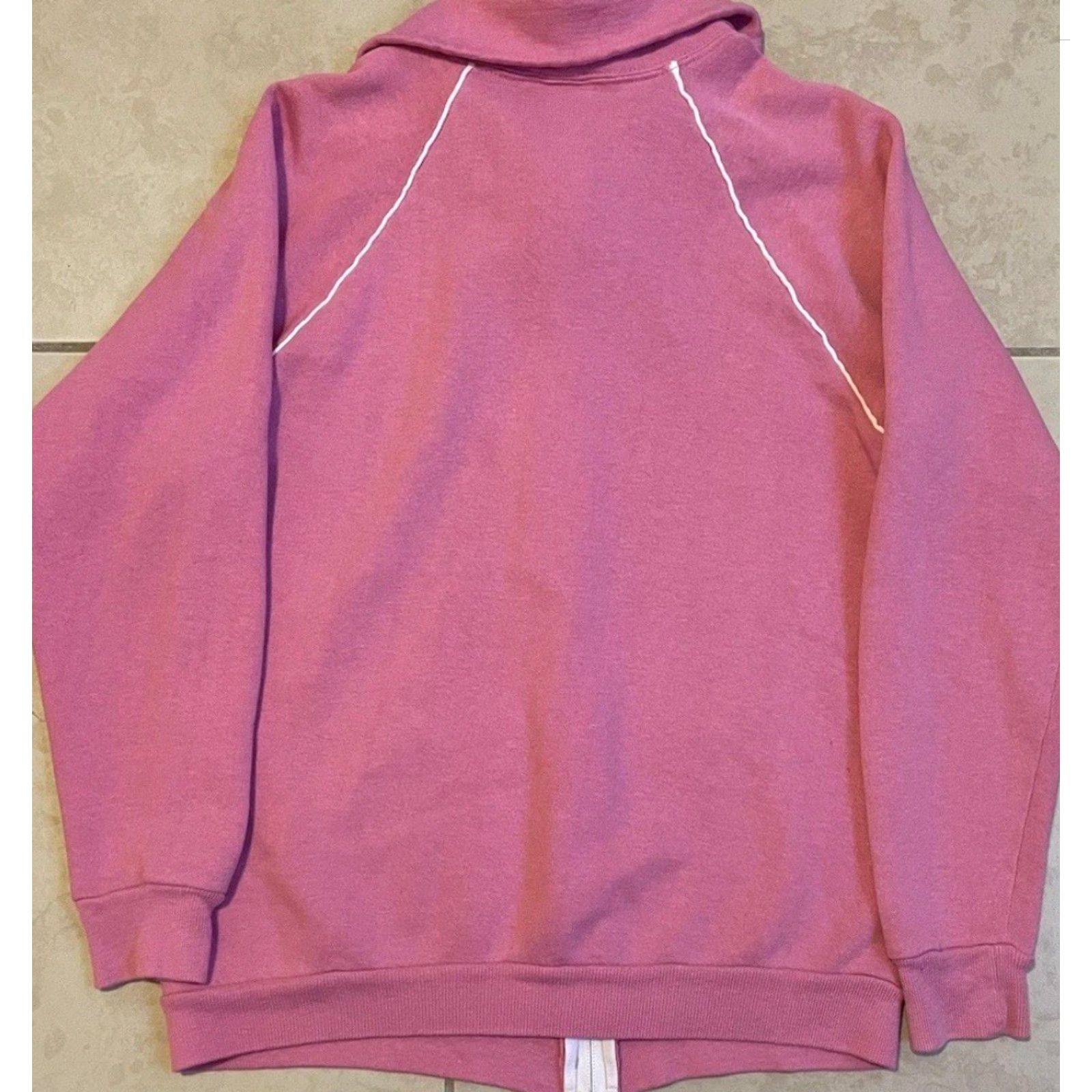 Etro Vtg 70s Striped Track Jacket S USA Robin Zipper Sweatshirt Retro Bomber Jacket Men Pink College Zip Size US S / EU 44-46 / 1 - 6 Thumbnail