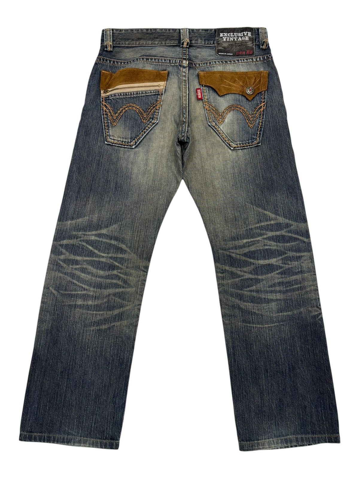 Kapital 🔥EDWIN EXCLUSIVE VINTAGE MUD WASH RUSTY JEANS DISTRESSED Size US 34 / EU 50 - 8 Thumbnail
