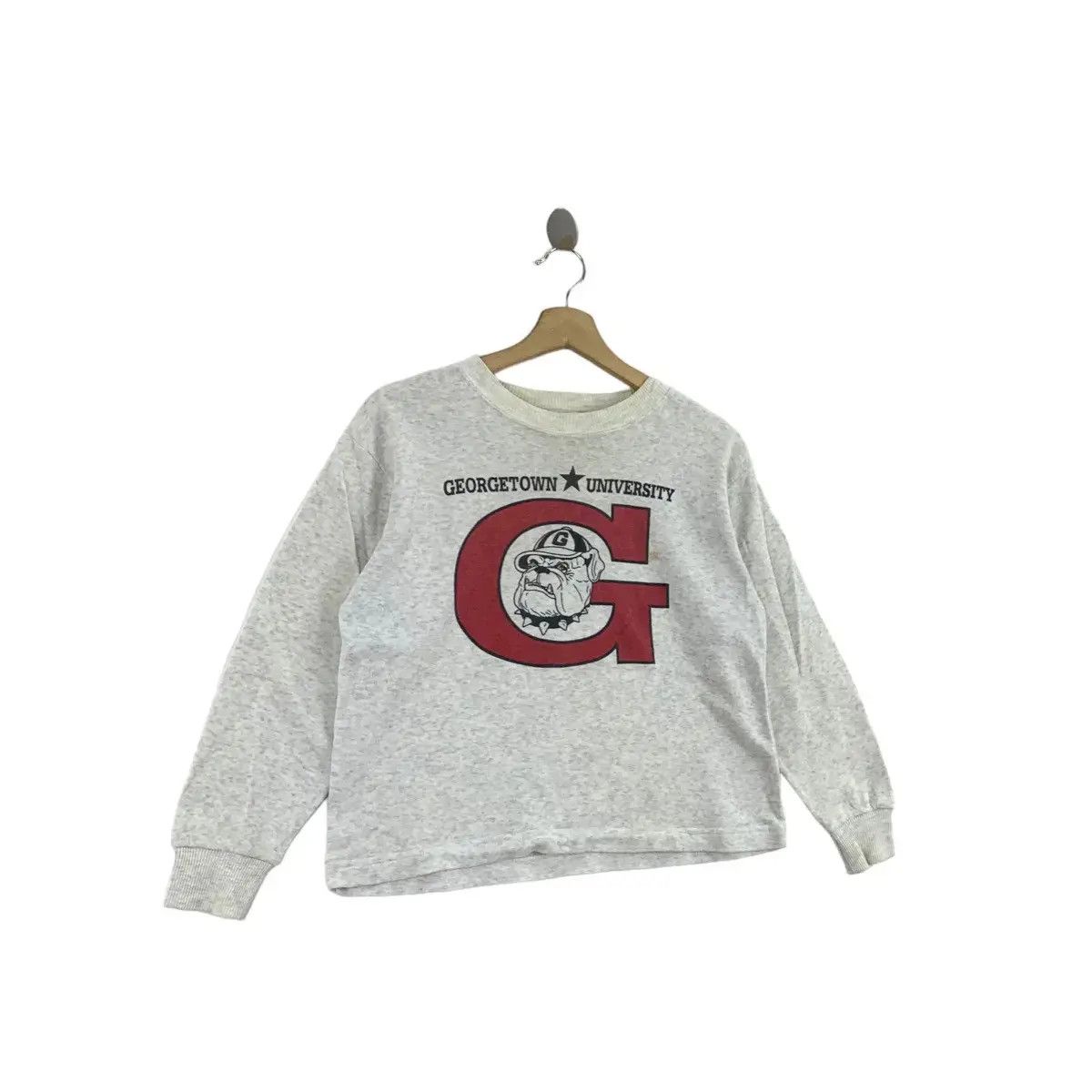 Vintage Vtg GEORGETOWN UNIVERSITY HOYAS Jack Bull Dog Sweatshirt Size M / US 6-8 / IT 42-44 - 2 Thumbnail