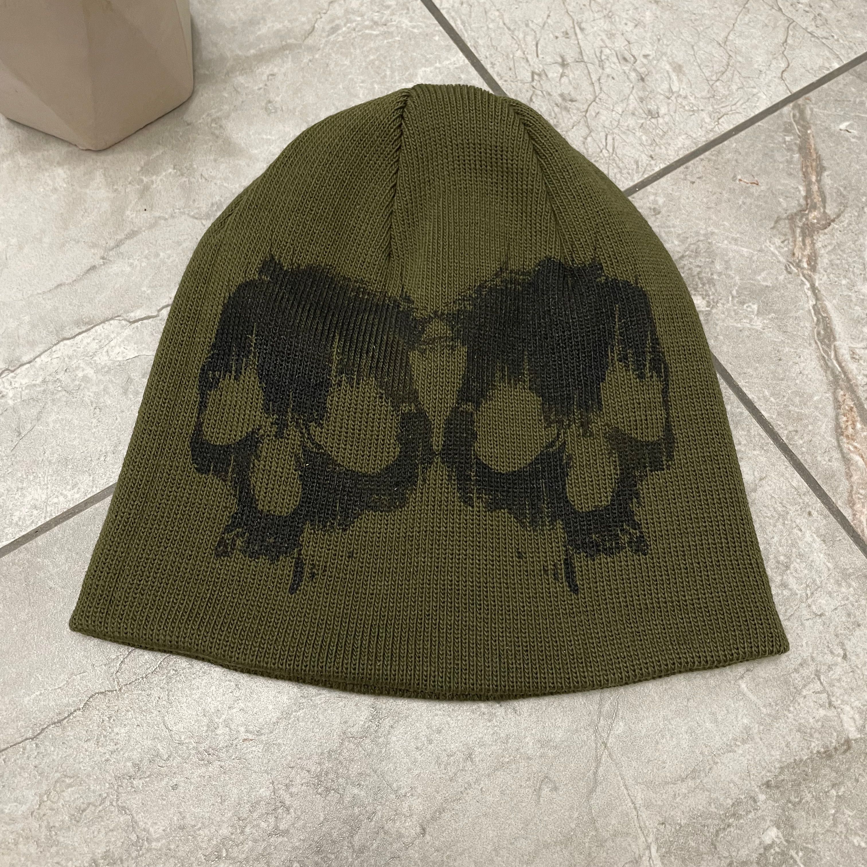 Other Very rare beanie hat y2k grunge print skull Size ONE SIZE - 4 Thumbnail