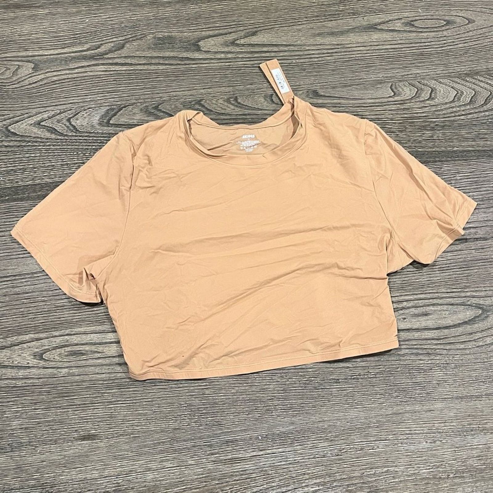 SKIMS NWT Skims Fits Everybody Super Cropped T-Shirt Ochre 2X Size XXL / US 16-18 / IT 52-54 - 1 Thumbnail