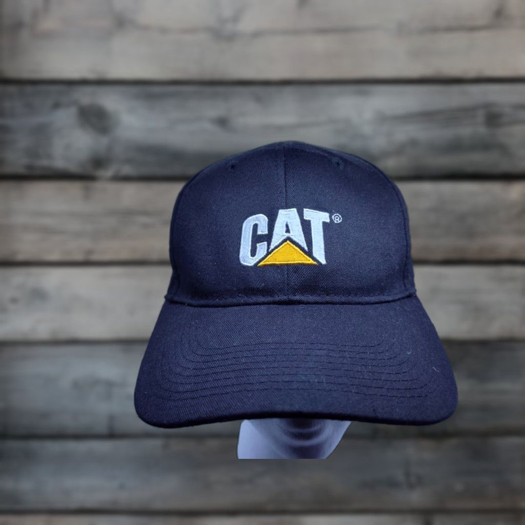 Vintage VINTAGE CAT Baseball Cap Hat Men Adjustable Black Logo Black Cat 90s Style Size ONE SIZE - 1 Thumbnail
