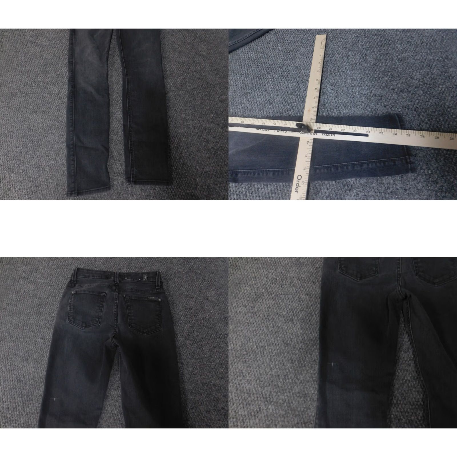 7 For All Mankind 7 for all mankind Womens Jeans 26 gray skinny high waist denim Size 26" / US 2 / IT 38 - 8 Thumbnail